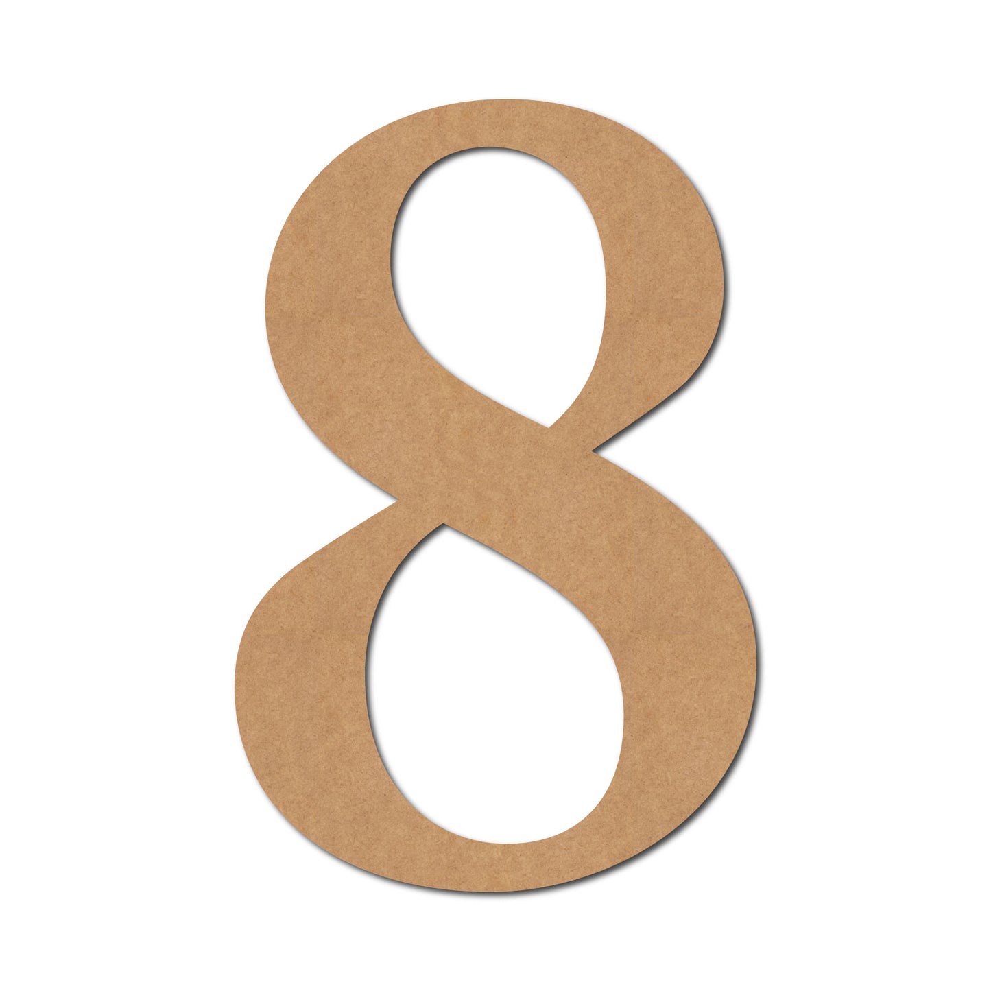 Number Cutout MDF Design