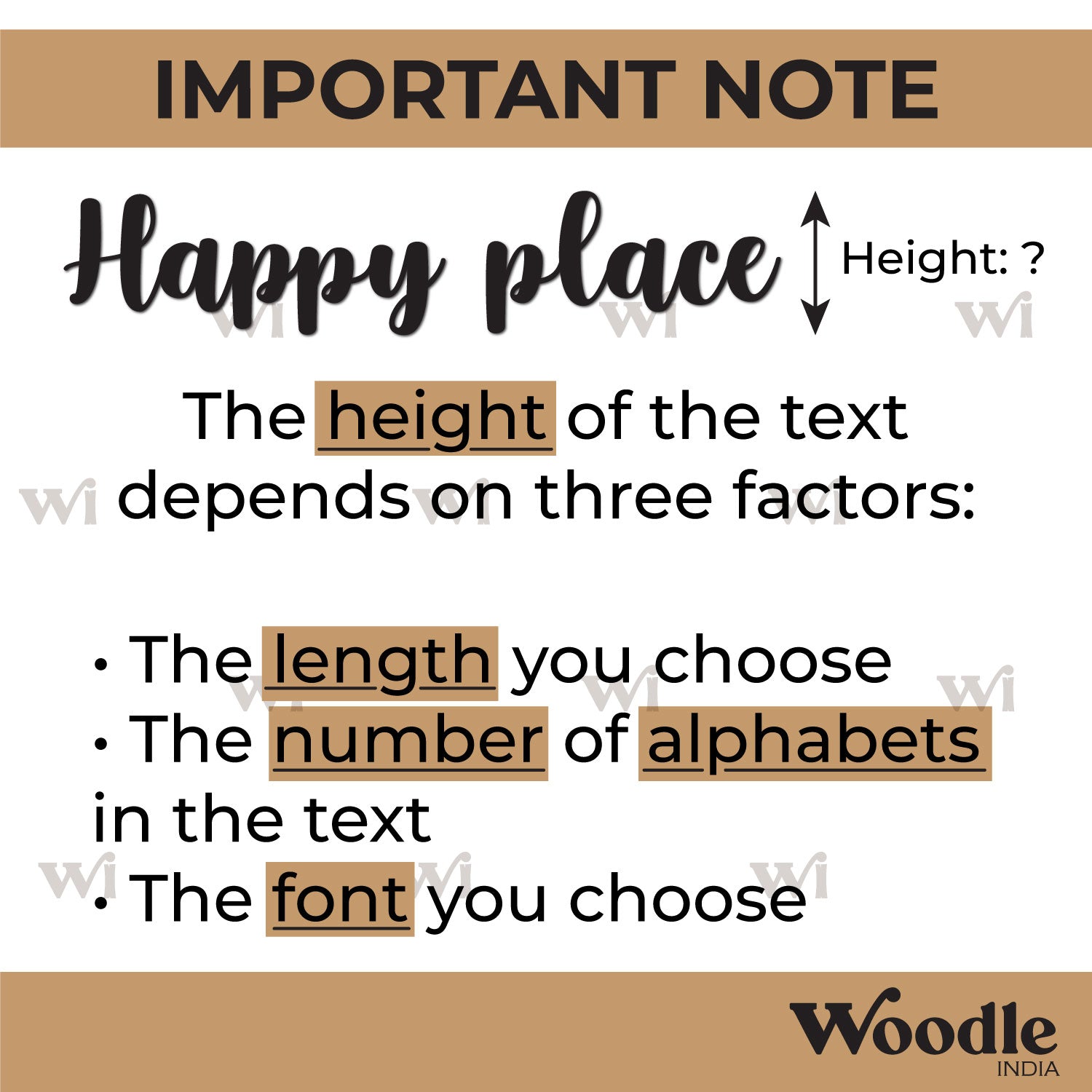 Acrylic Custom Text Name Cutout Hight