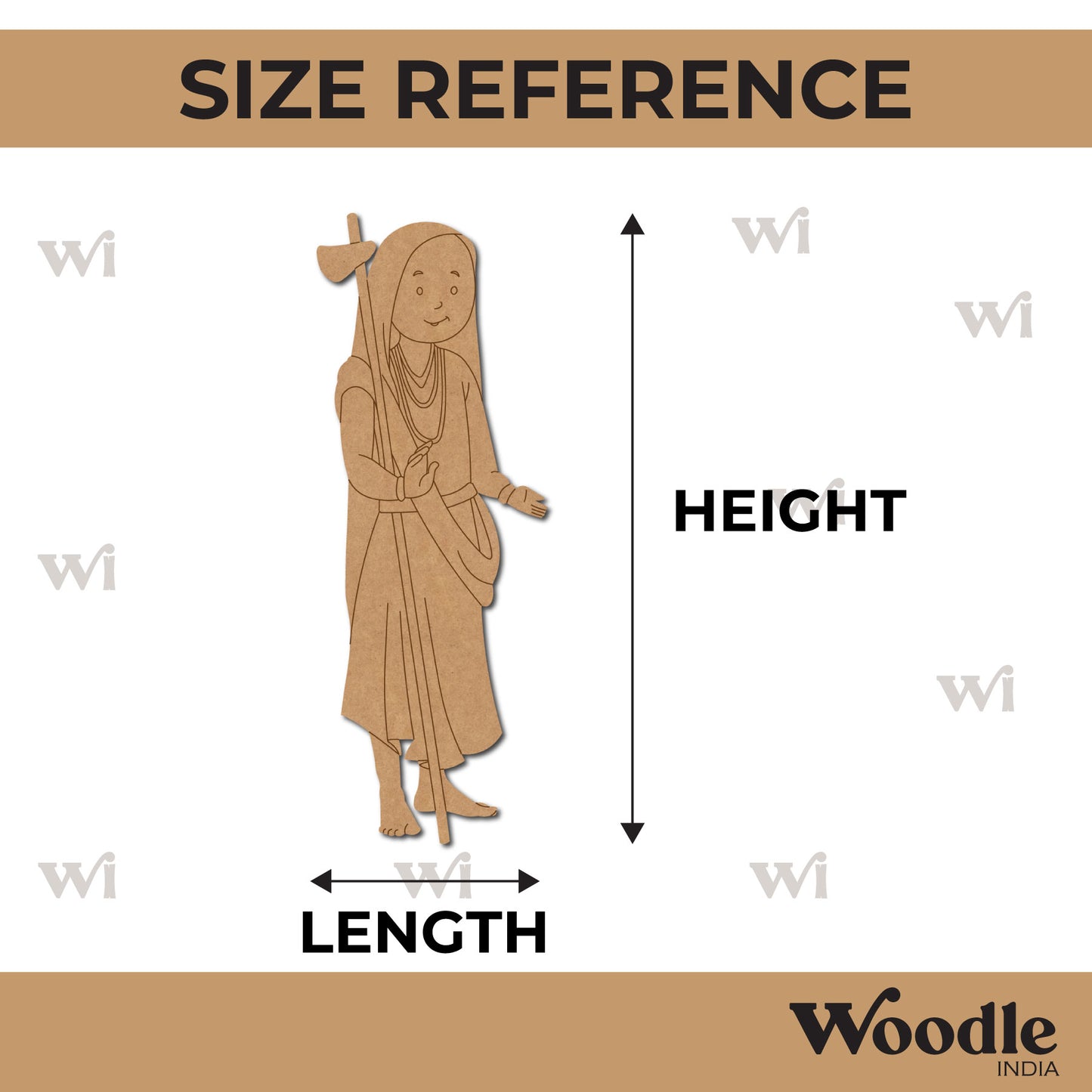 Adi Shankaracharya Pre Marked MDF Design 1