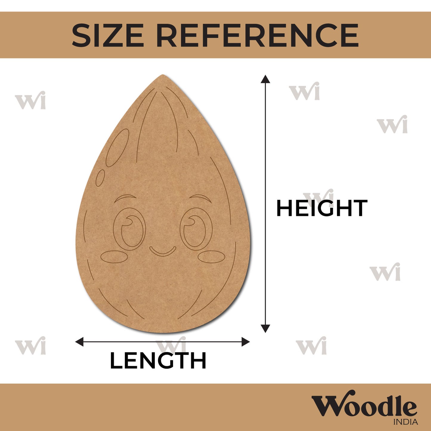 Almond Pre Marked MDF Design 2