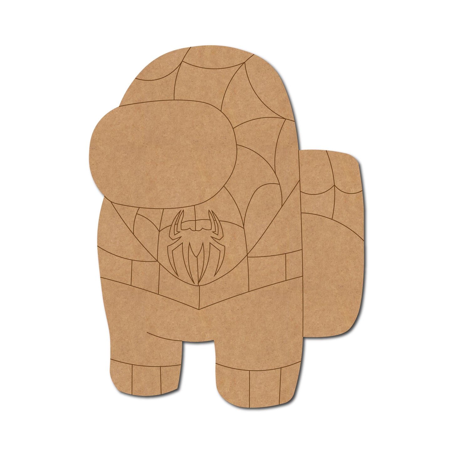 Among Us Spiderman Pre Marked MDF Design 1