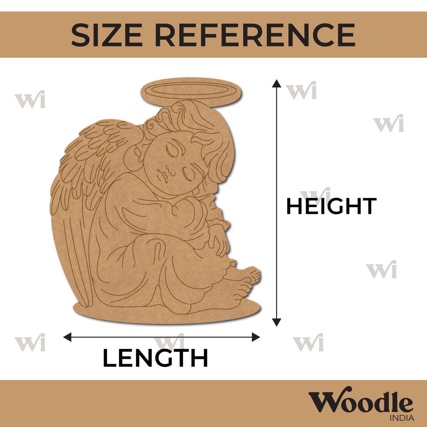 Angel Pre Marked MDF Design 1