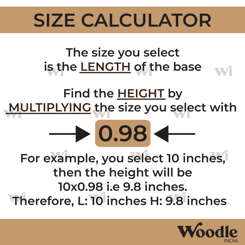 Animals Nameplate MDF Design Size Calculator