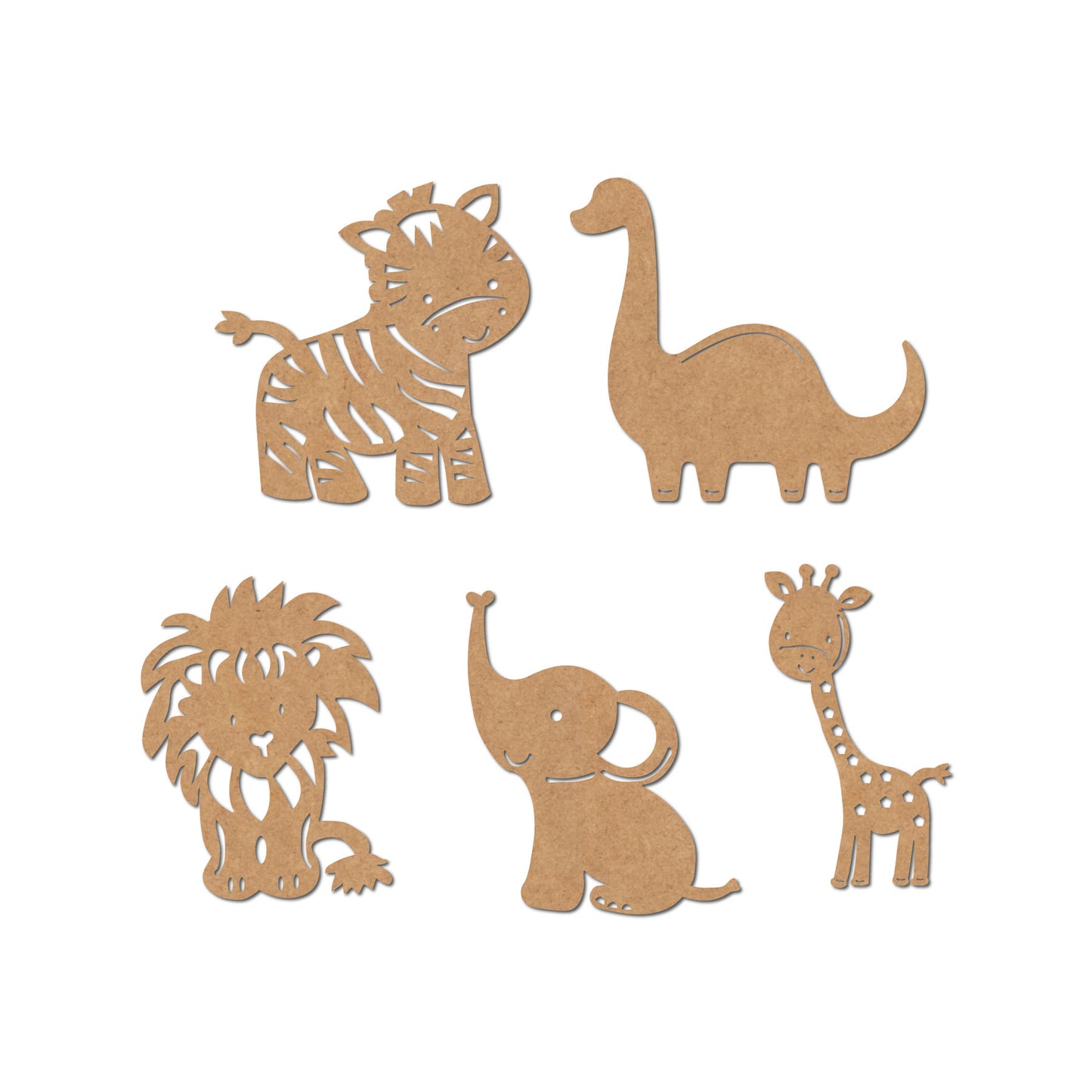 Animals Set Cutout MDF Design 1