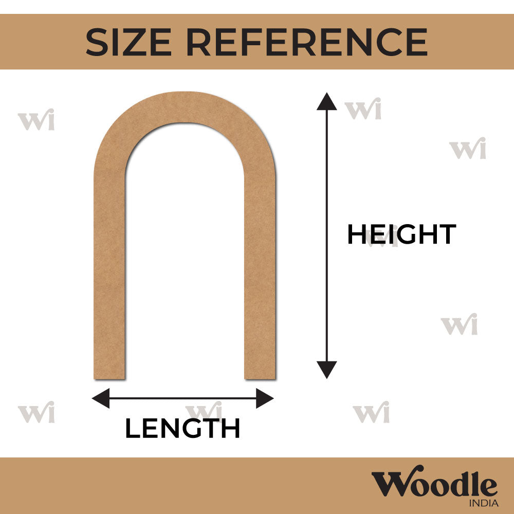 Arch Cutout MDF Design Size
