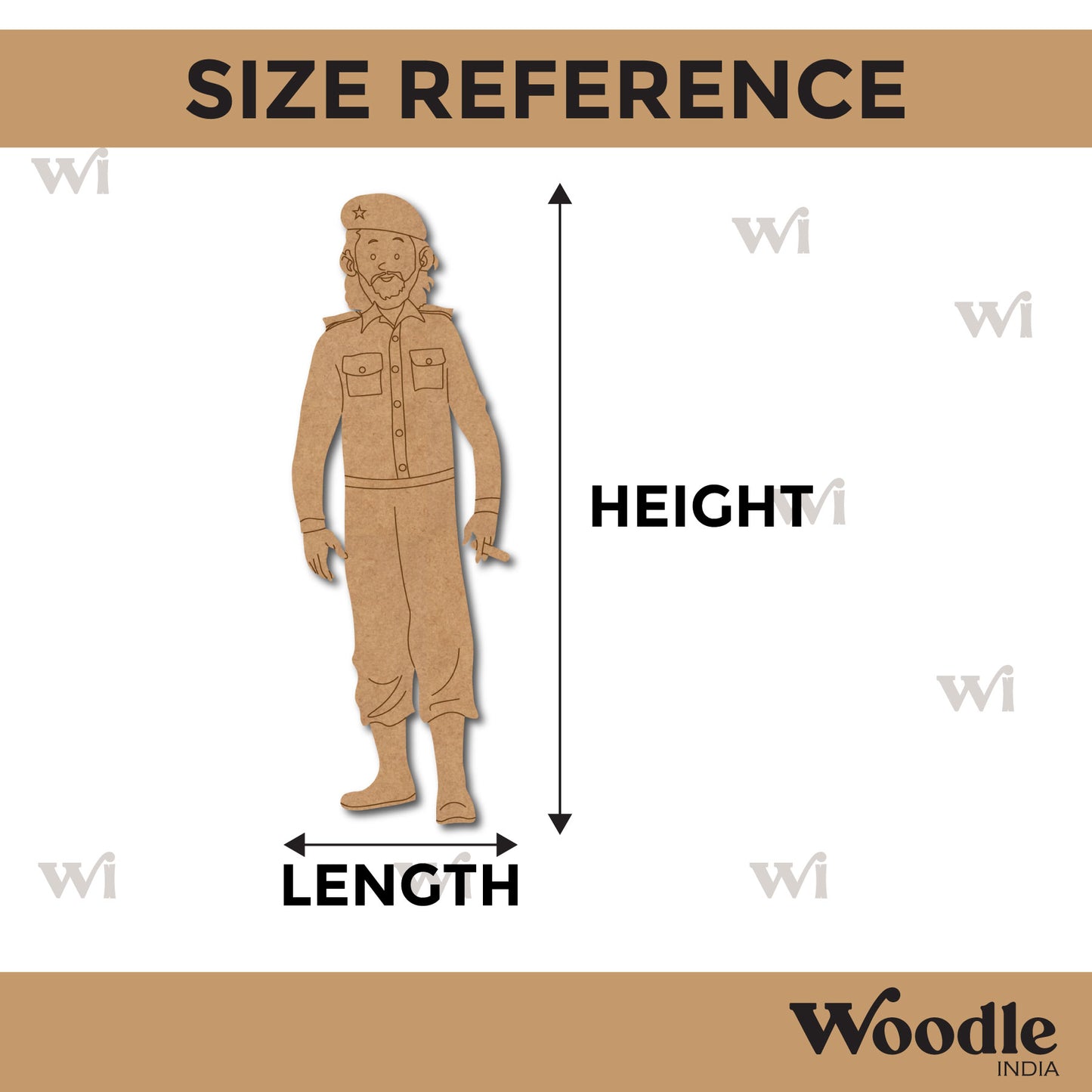 Army Man Pre Marked MDF Design 1