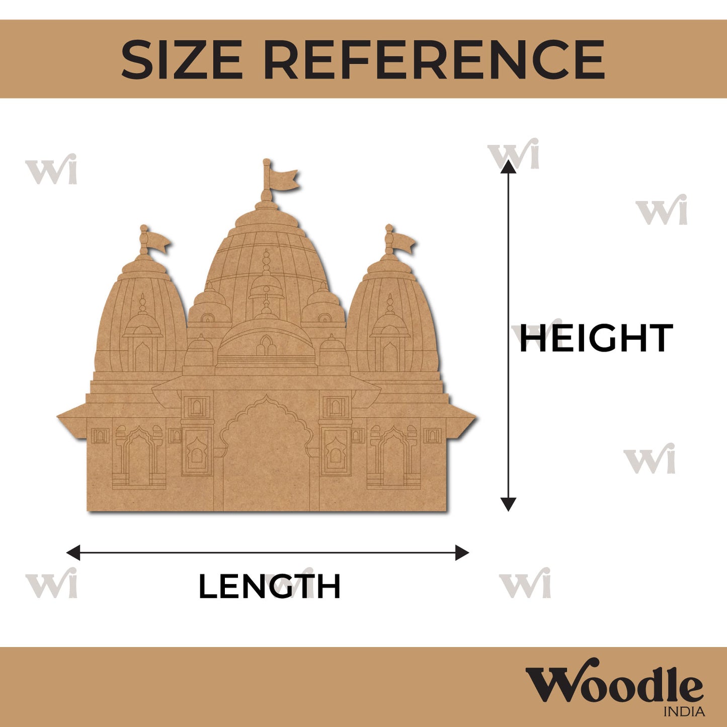 Ayodhya Ram Mandir Pre Marked MDF Design 2