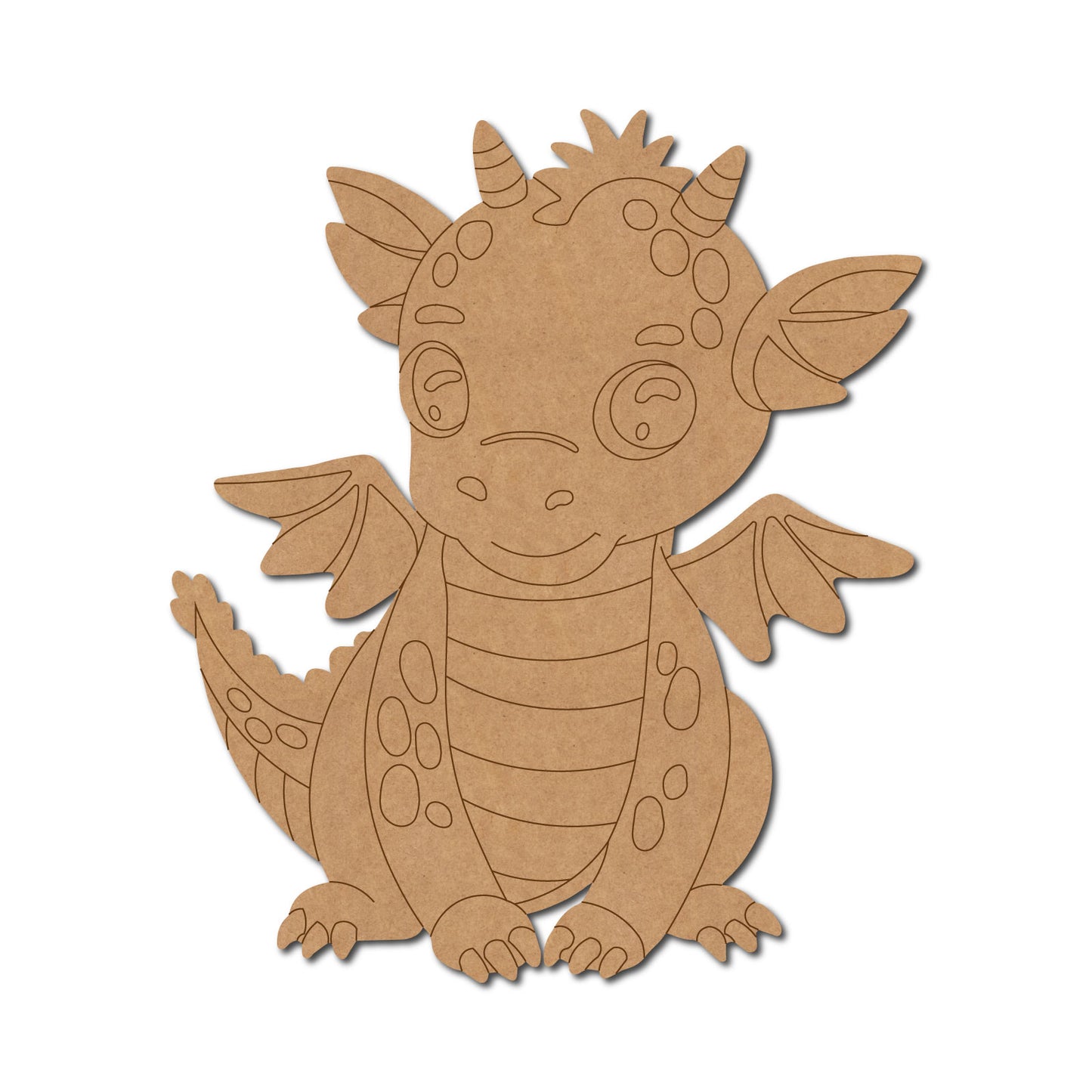 Baby Dragon Pre Marked MDF Design 2