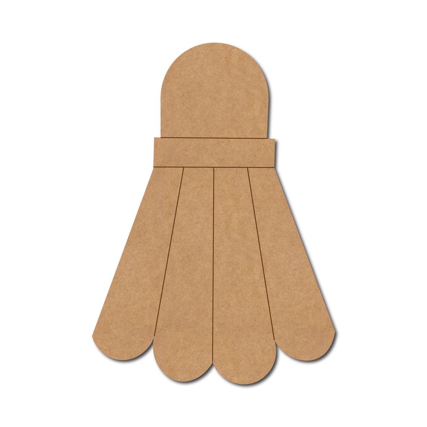 Badminton Shuttlecock Pre Marked MDF Design 1