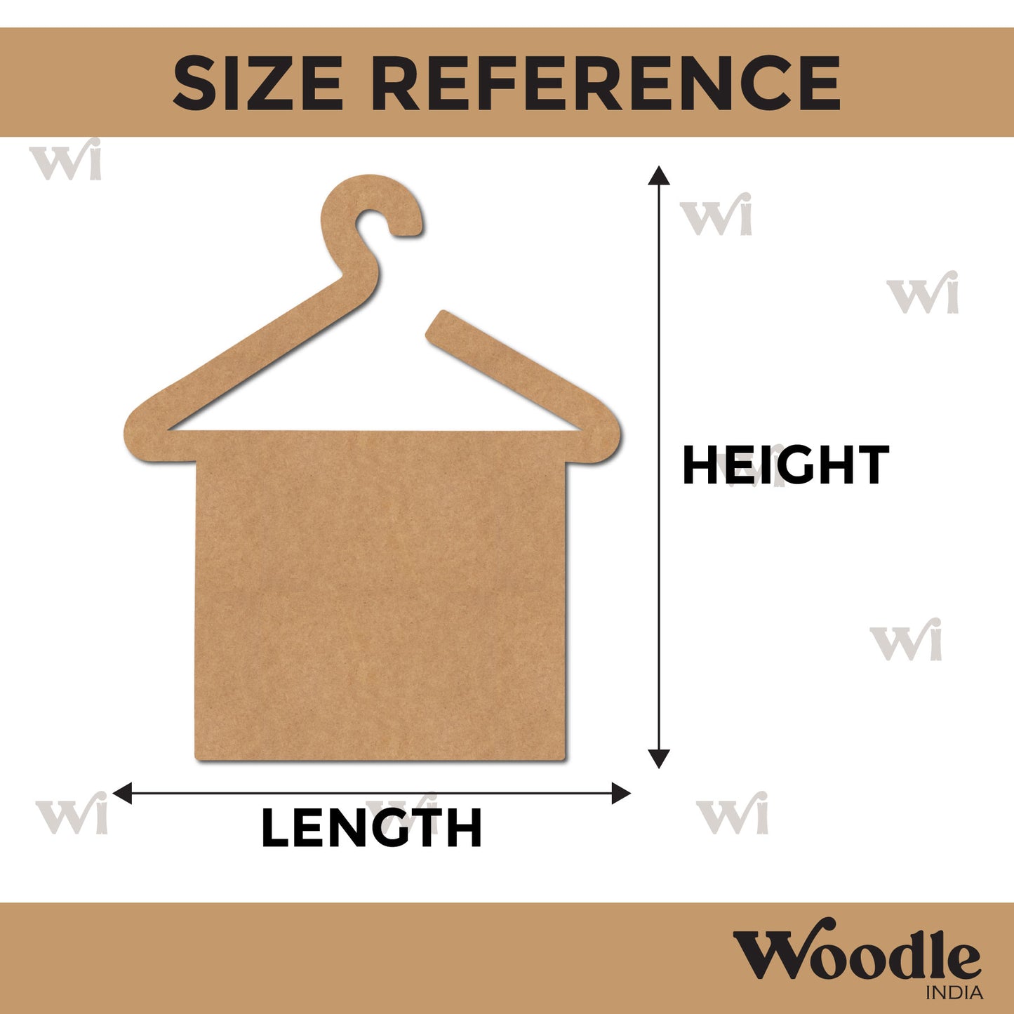 Bathroom Towel Hanger Cutout MDF Design 1