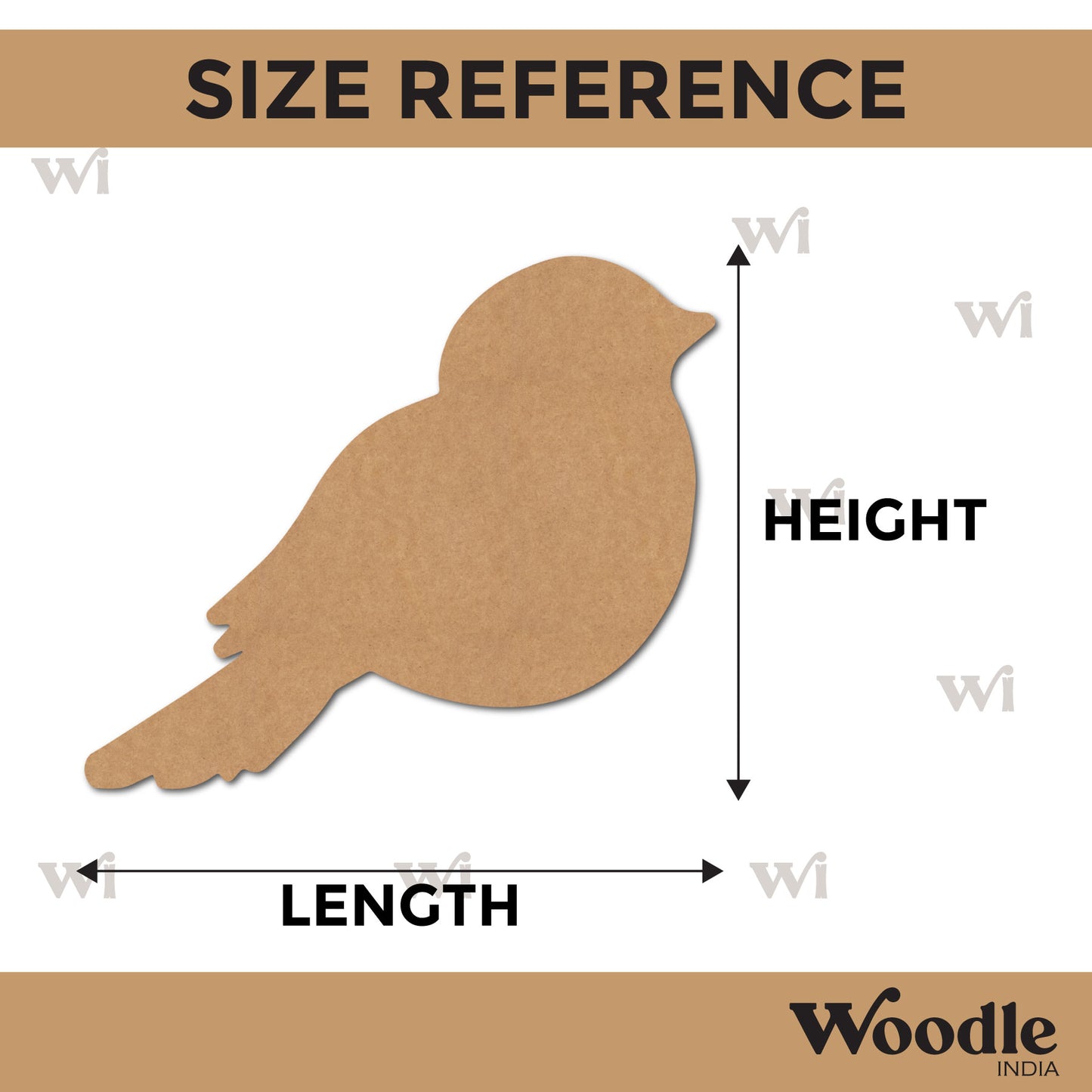 Bird Cutout MDF Design 10