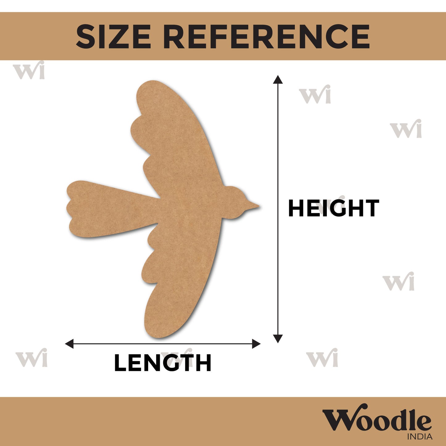 Bird Cutout MDF Design 1