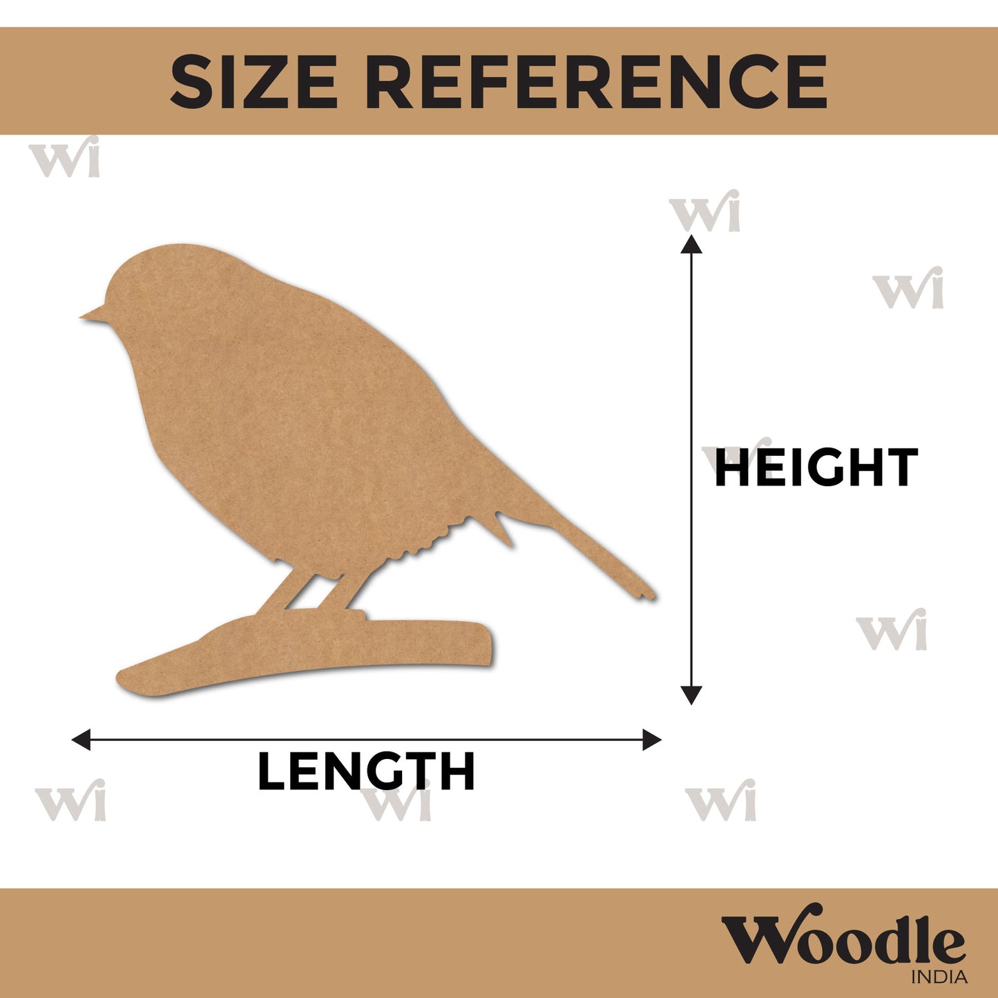 Bird Cutout MDF Design 2