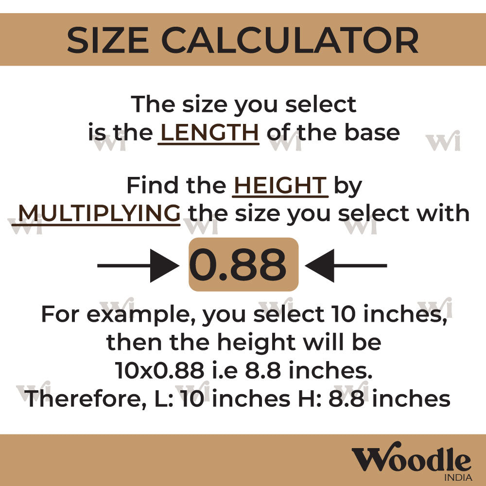 Bird Nameplate Pre Marked MDF Design Size Calculator