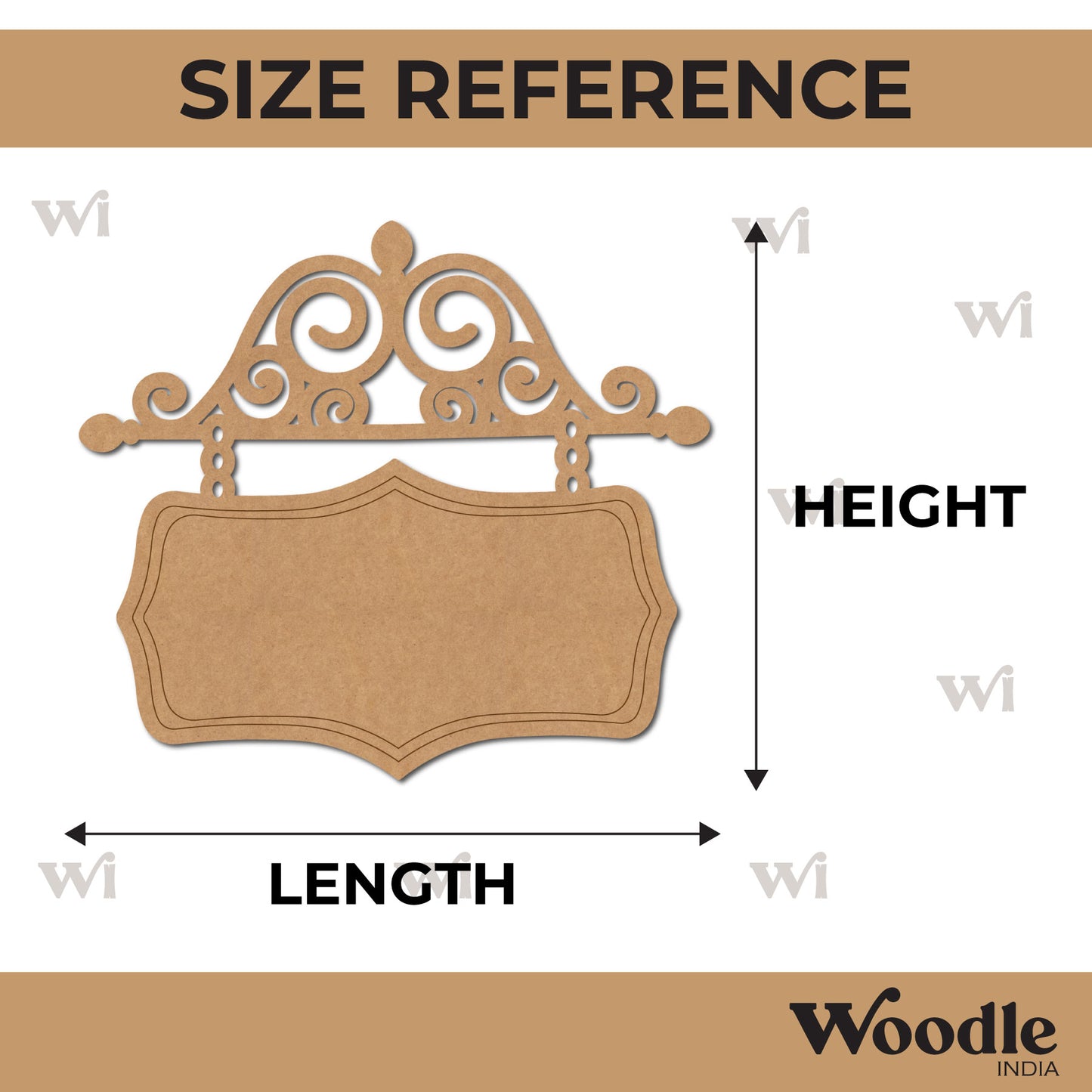 Bird Nameplate Pre Marked MDF Design Size