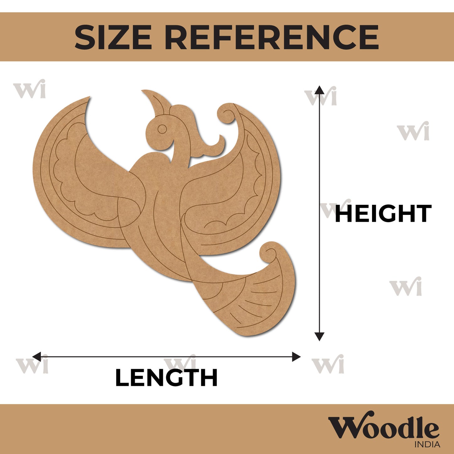 Bird Pre Marked MDF Design 3