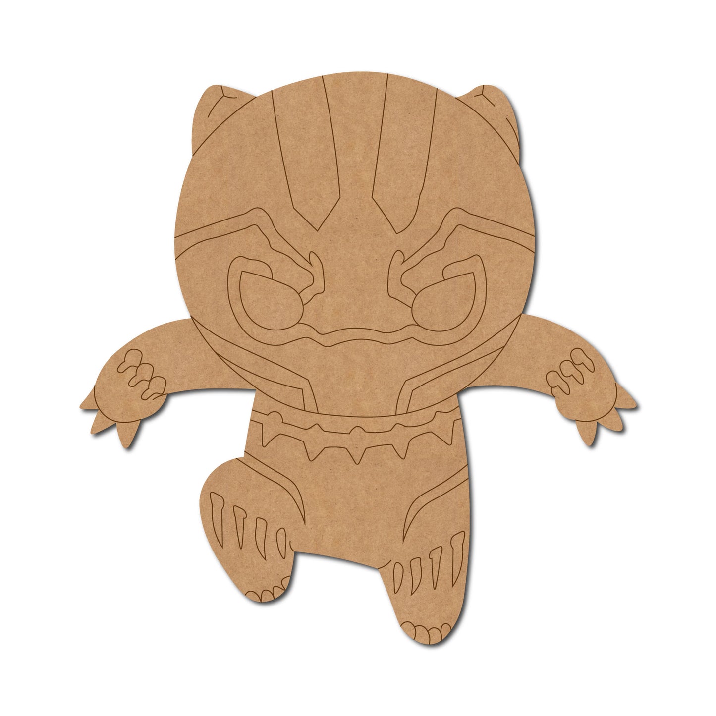 Black Panther Marvel Avengers Pre Marked MDF Design 4