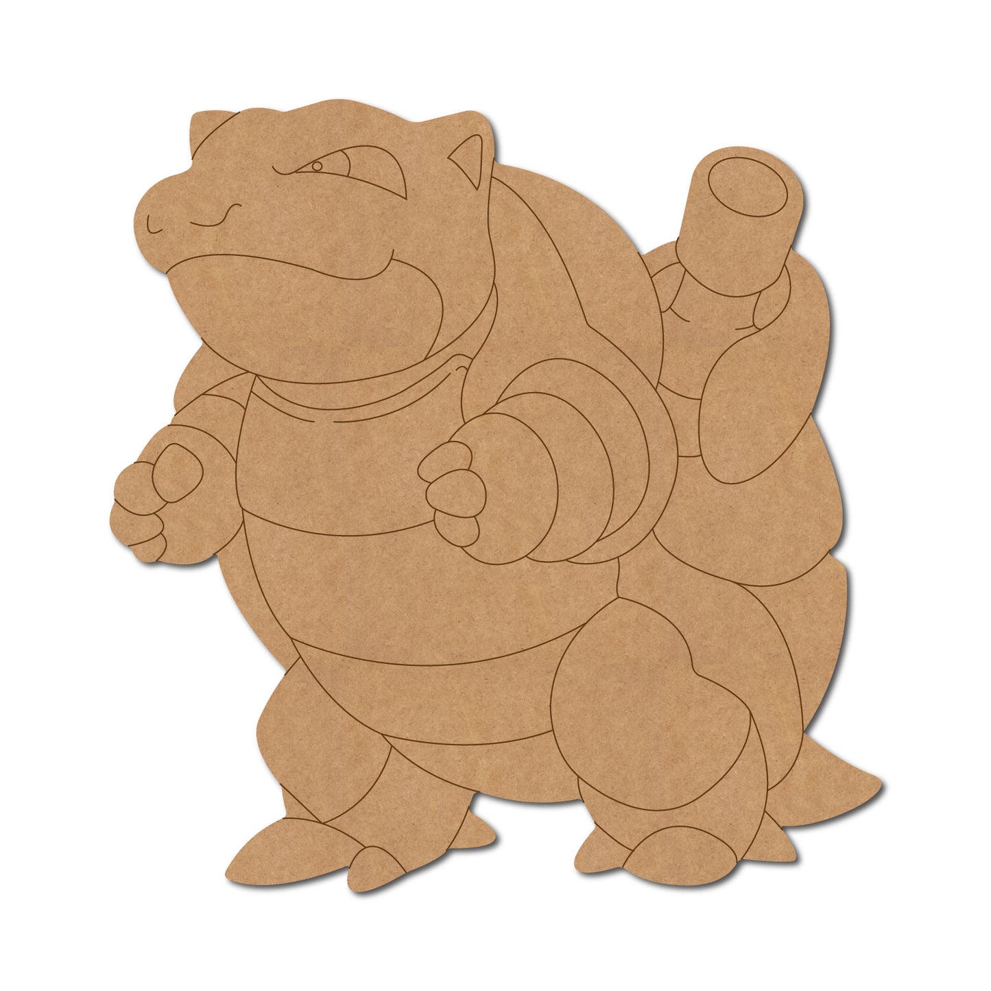 Blastoise Pokemon Pre Marked MDF Design 1