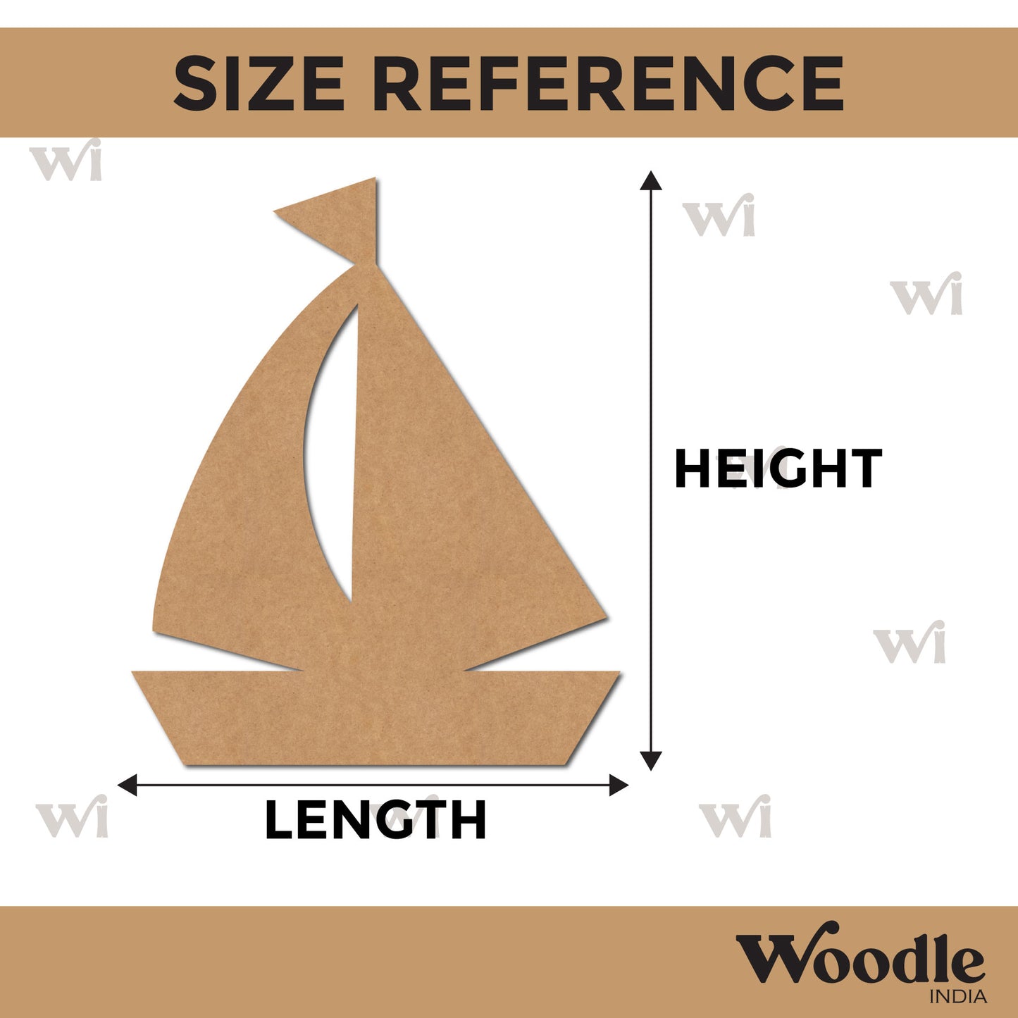 Boat Cutout MDF Design 1
