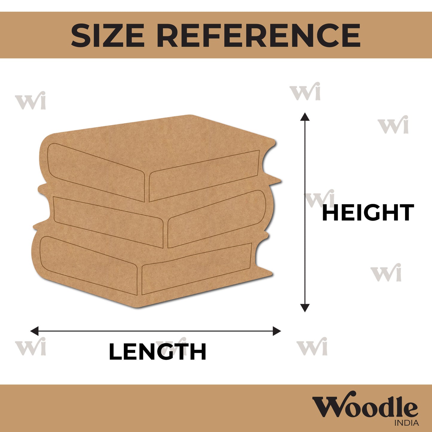 Books Pre Marked MDF Design 1