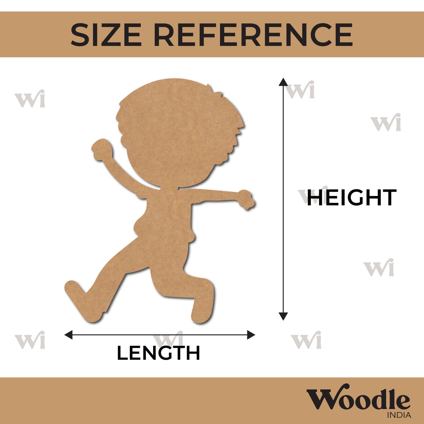 Boy Cutout MDF Design 1