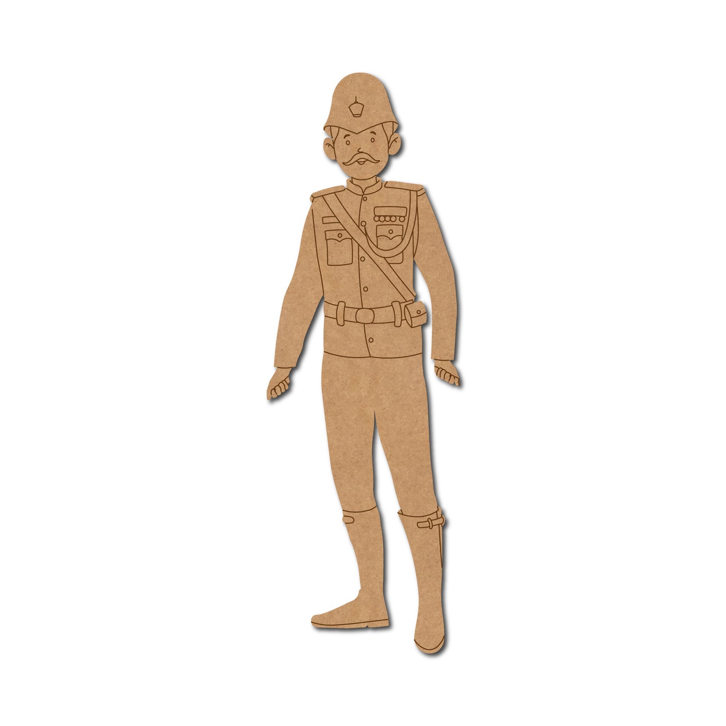 British Army Officer Pre Marked MDF Design 1