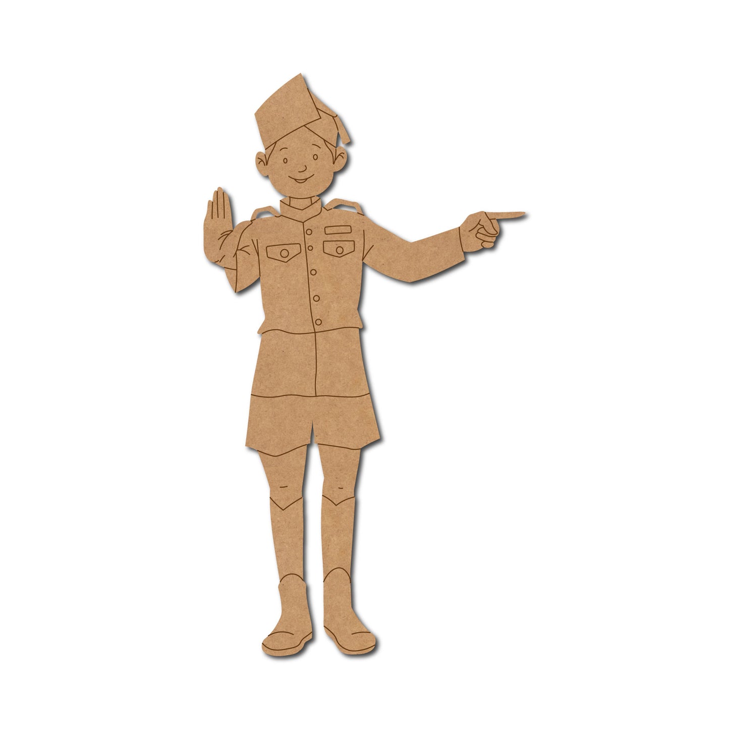 British Policeman Pre Marked MDF Design 1