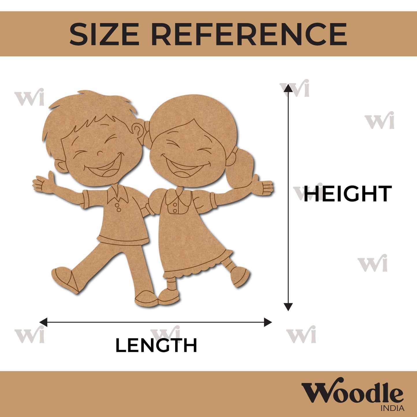 Brother Sister Pre Marked MDF Design 3
