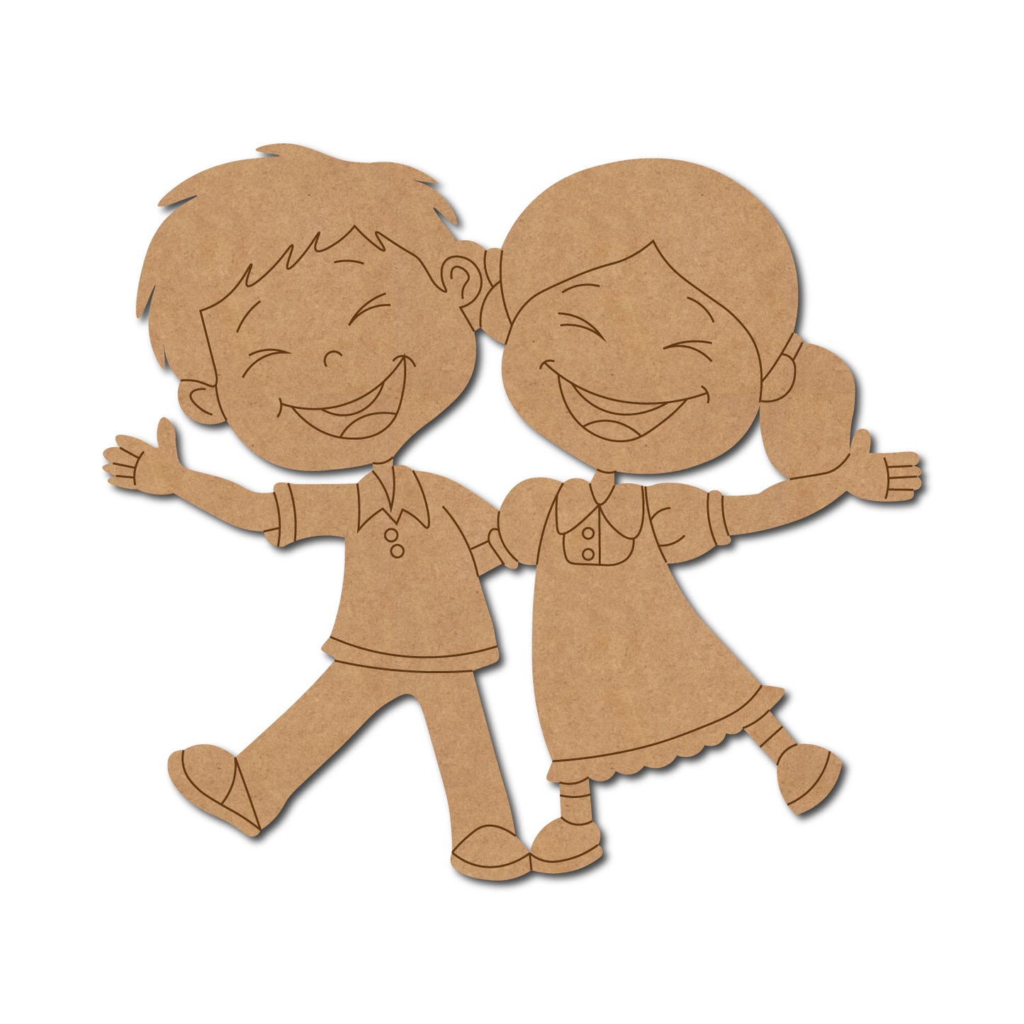 Brother Sister Pre Marked MDF Design 3
