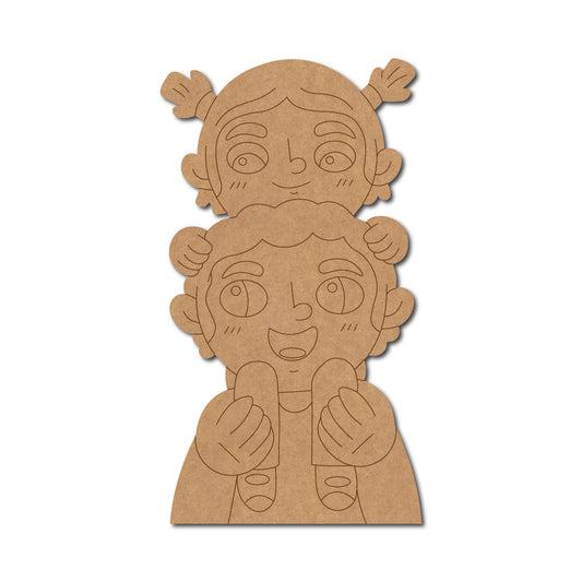 Brother Sister Pre Marked MDF Design 4