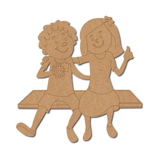 Brother Sister Raksha Bandhan Pre Marked MDF Design 3