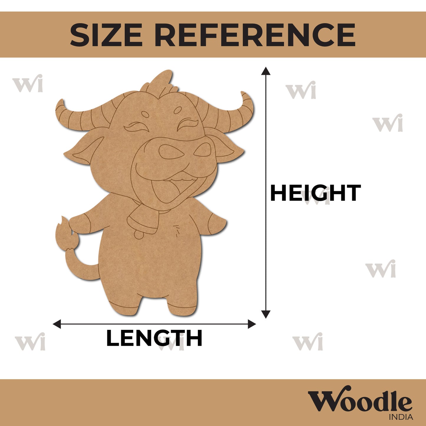 Bull Pre Marked MDF Design 6