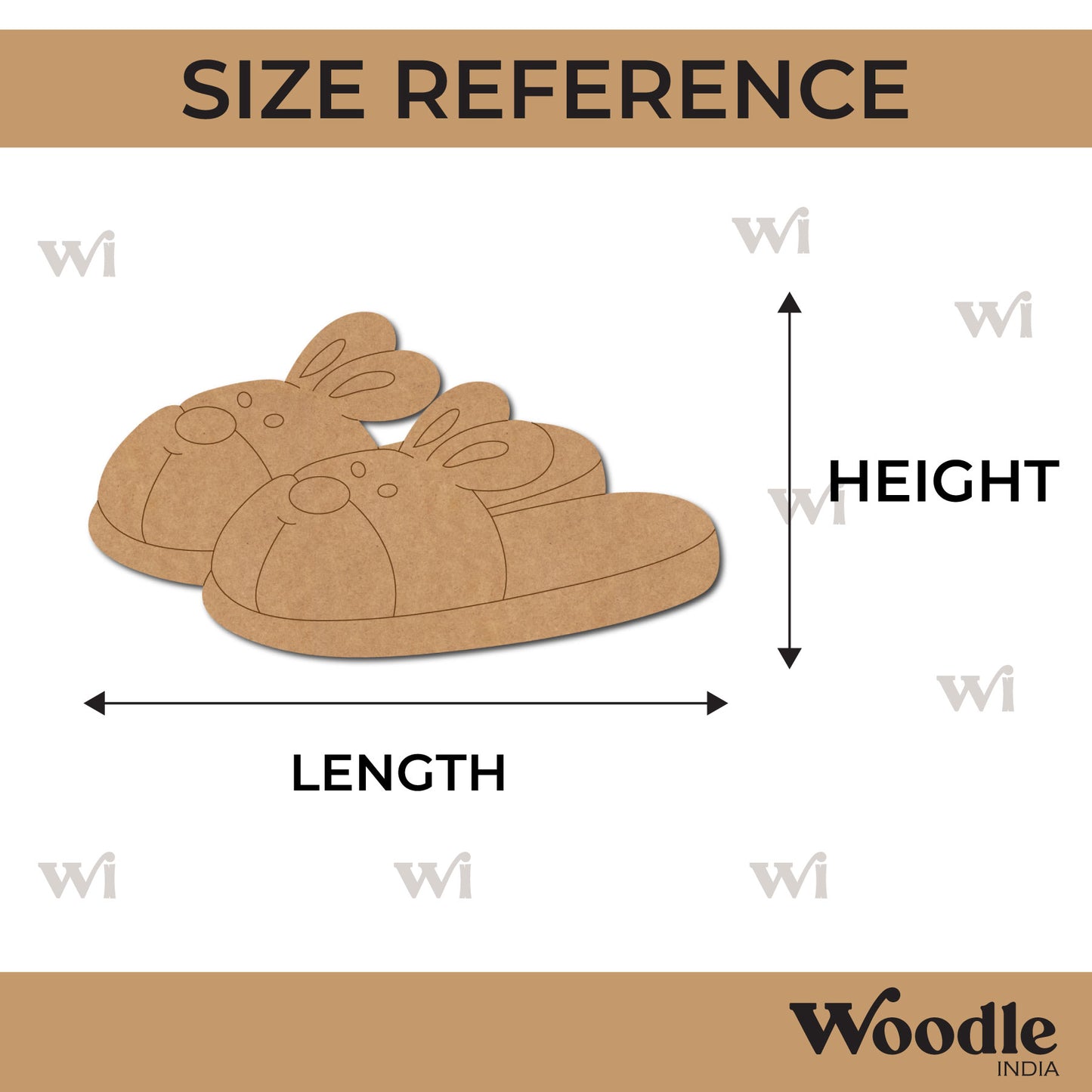 Bunny Slippers Pre Marked MDF Design 1