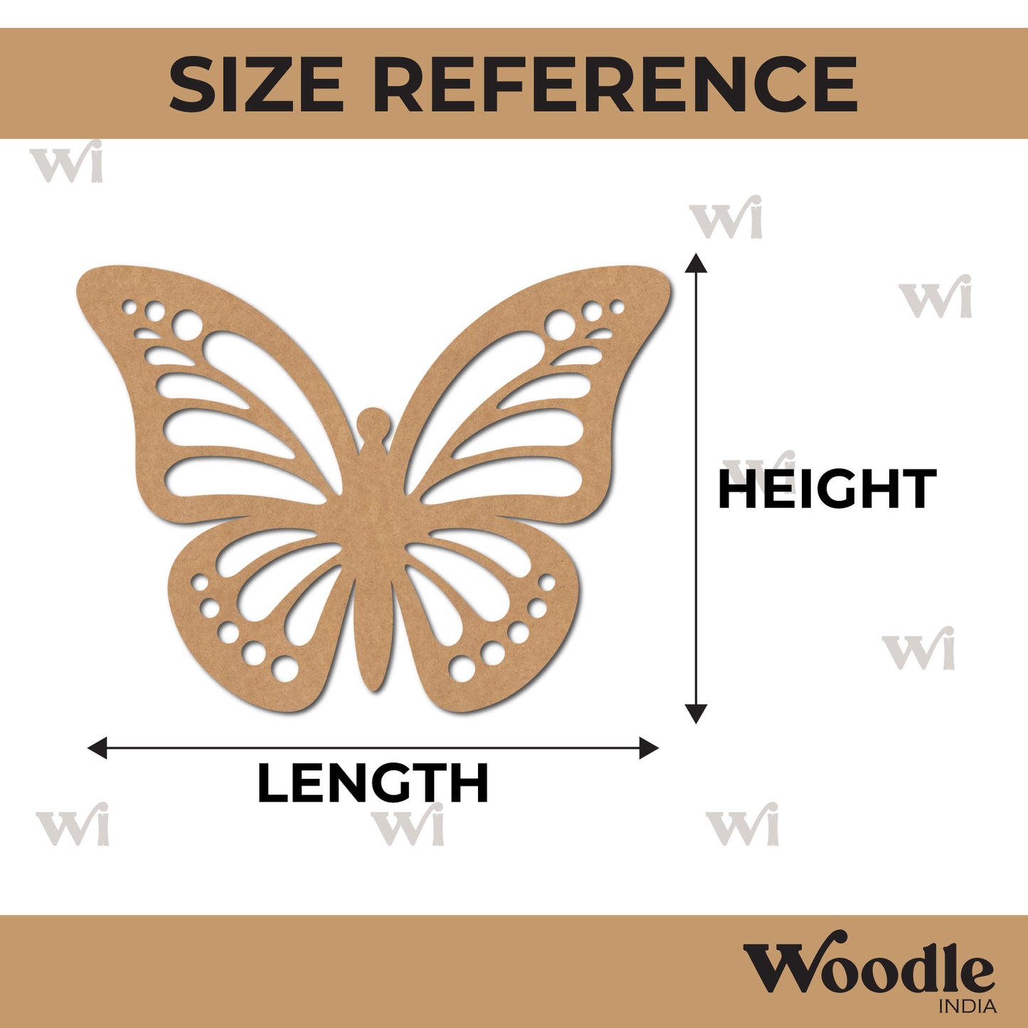 Butterfly Cutout MDF Design 4