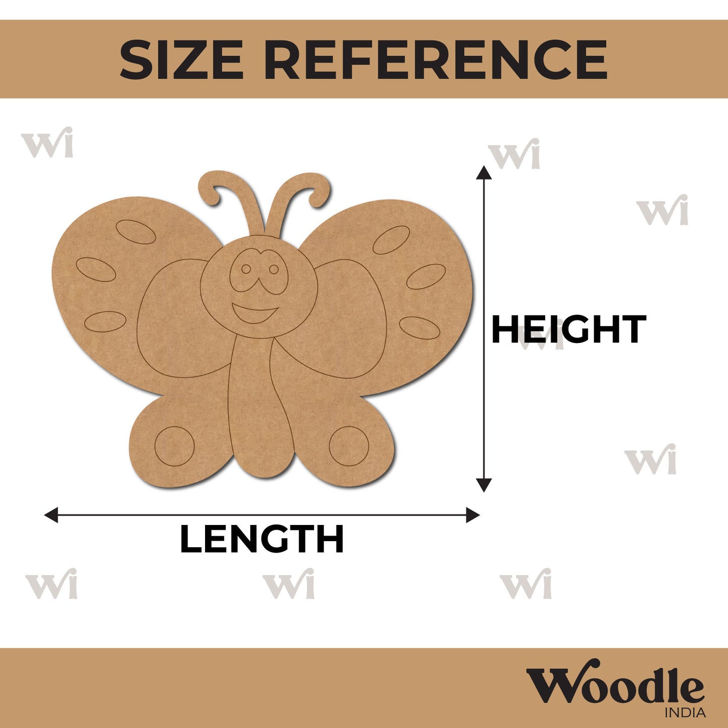 Butterfly Pre Marked MDF Design 4