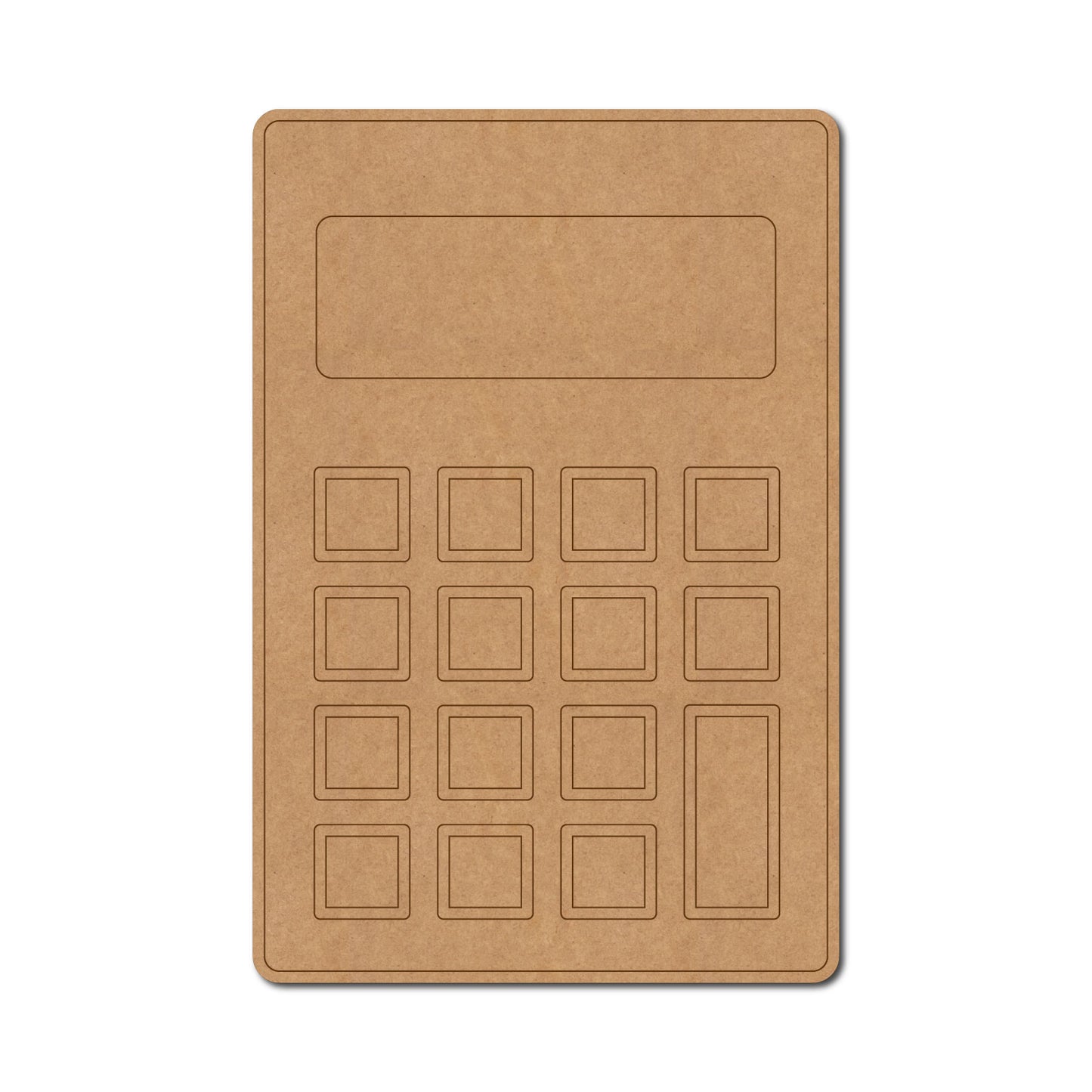 Calculator Pre Marked MDF Design 1