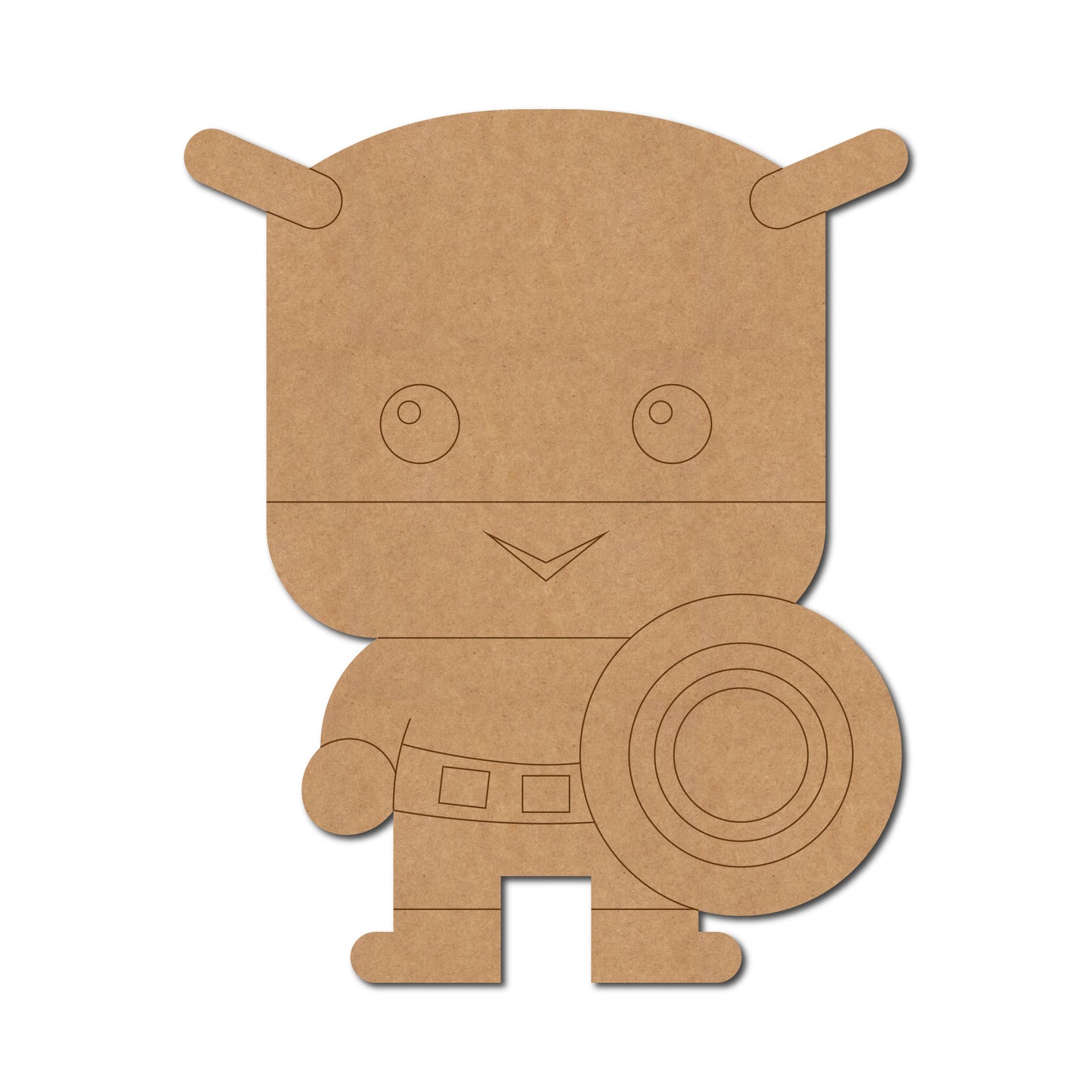Captain America Cartoon Pre Marked MDF Design 1