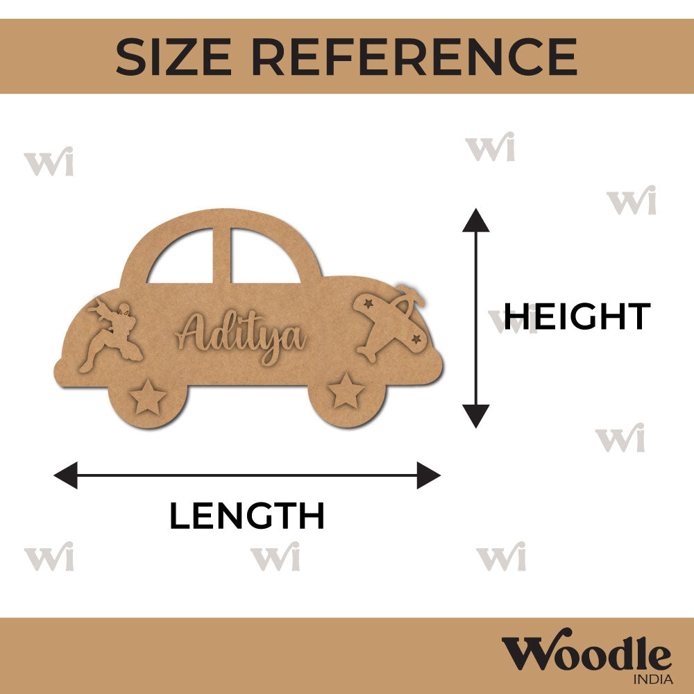 Car Nameplate MDF Design
