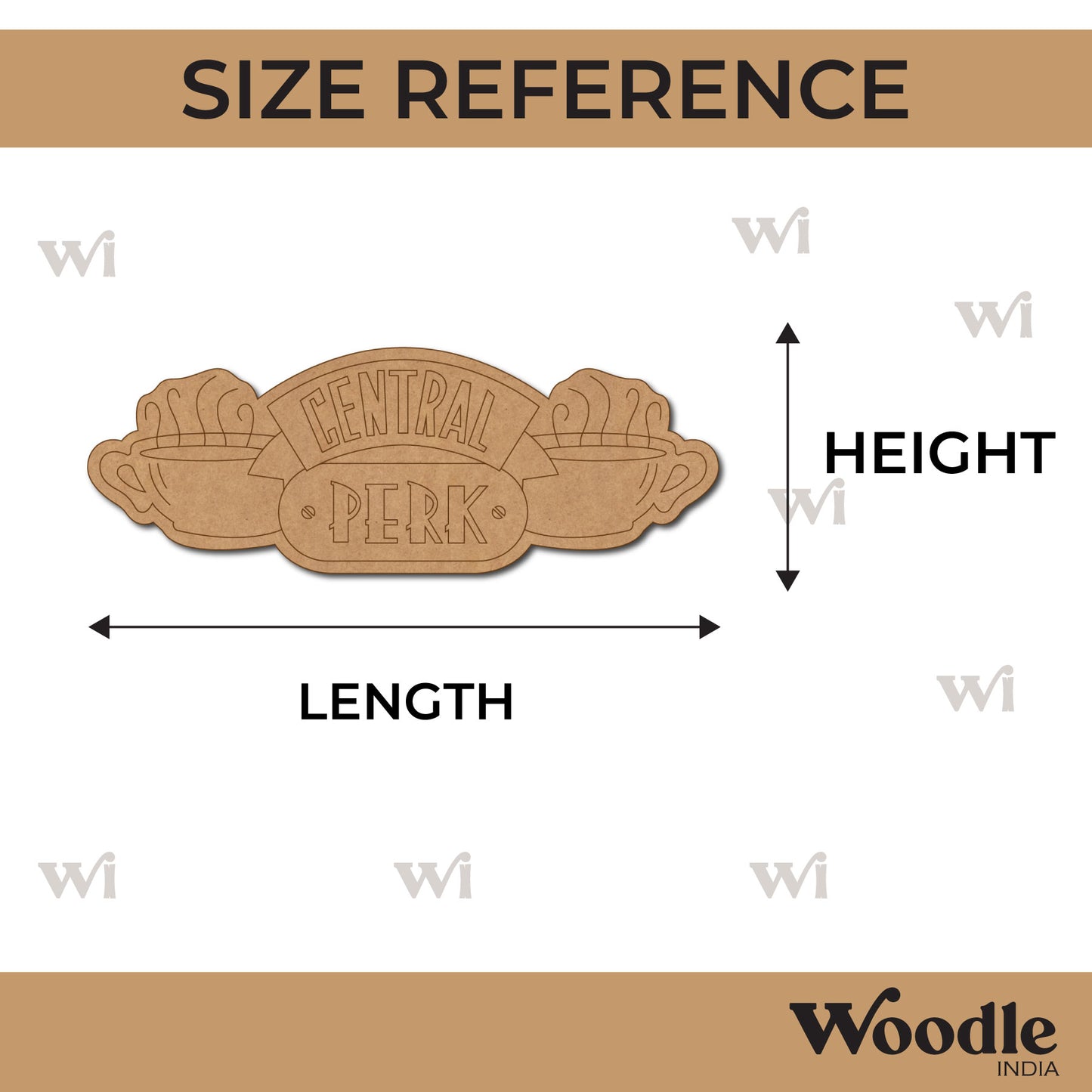 Central Perk Friends Pre Marked MDF Design 1