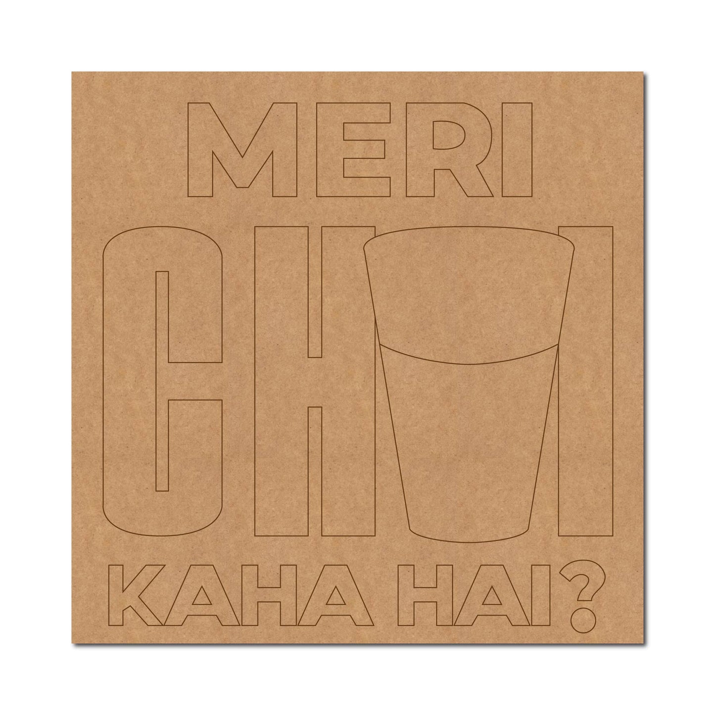 Chai Pre Marked Base MDF Design 1