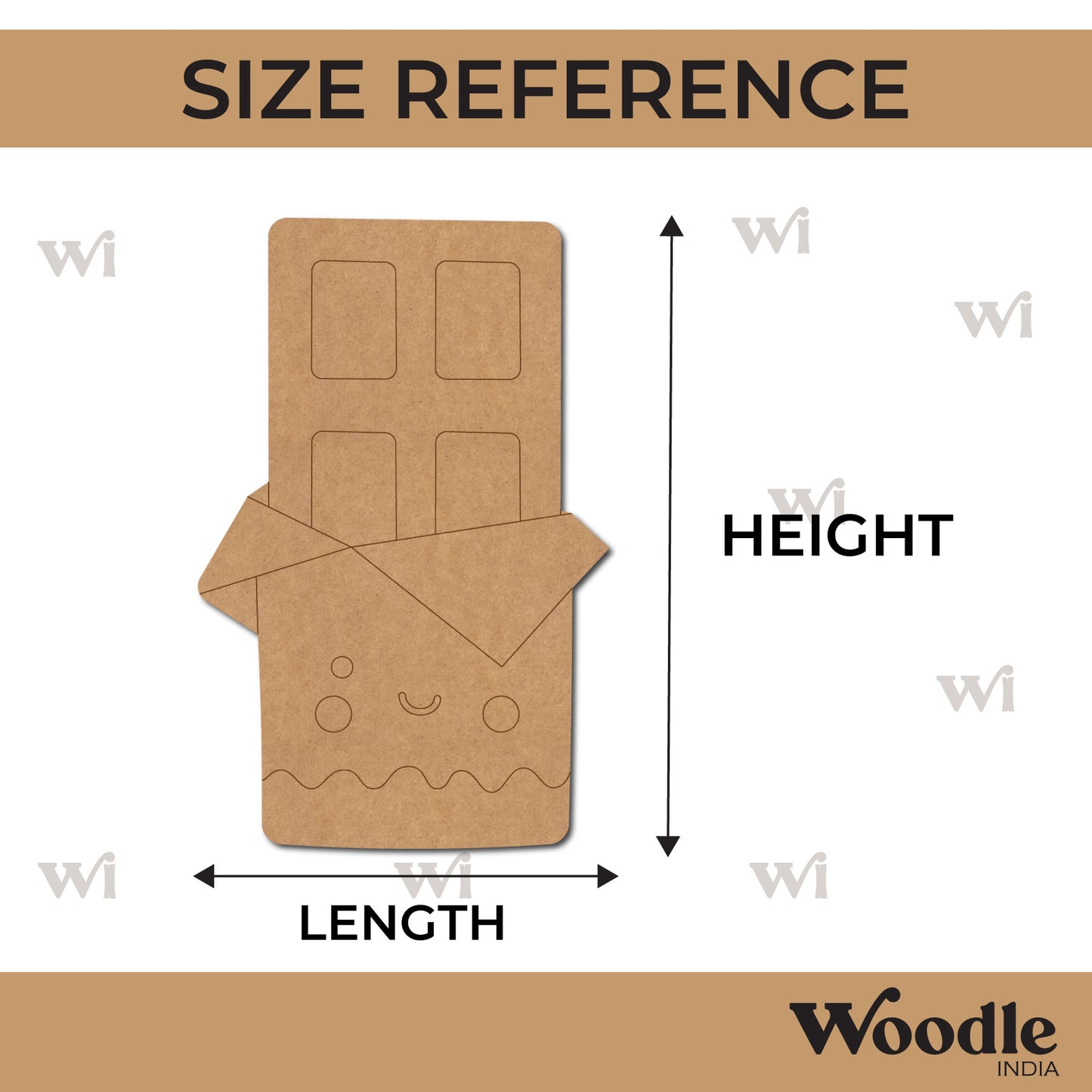Chocolate Pre Marked MDF Design 1