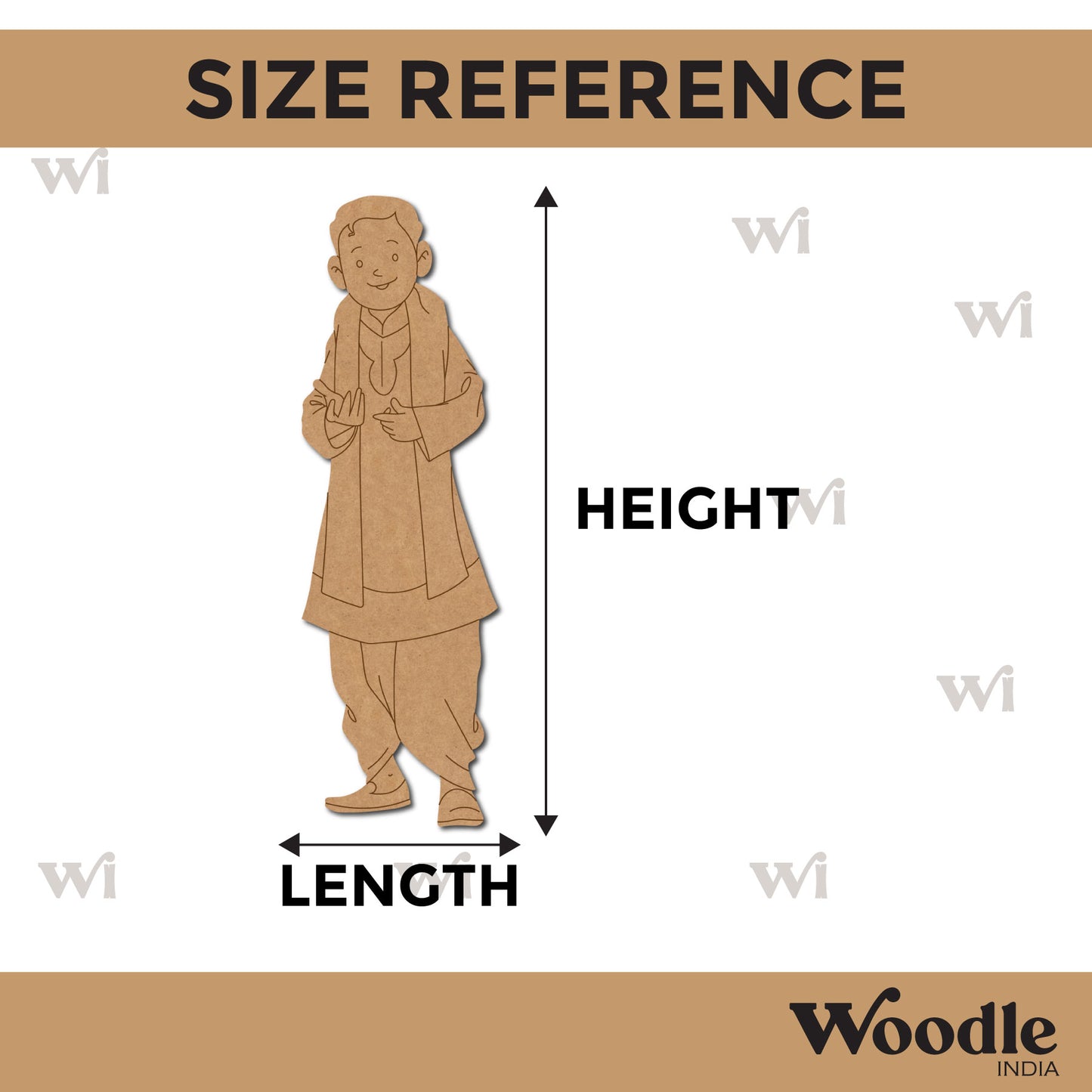 Classical Singer Man Pre Marked MDF Design 1