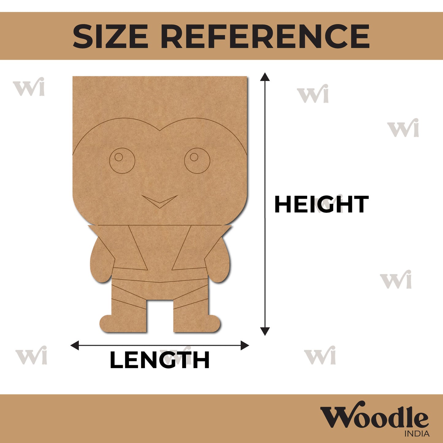Colossus Cartoon Pre Marked MDF Design 1