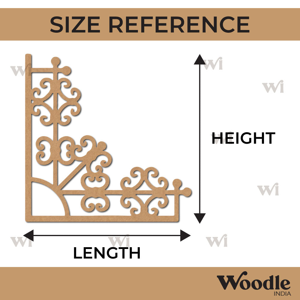 Corner Cutout MDF Design 15