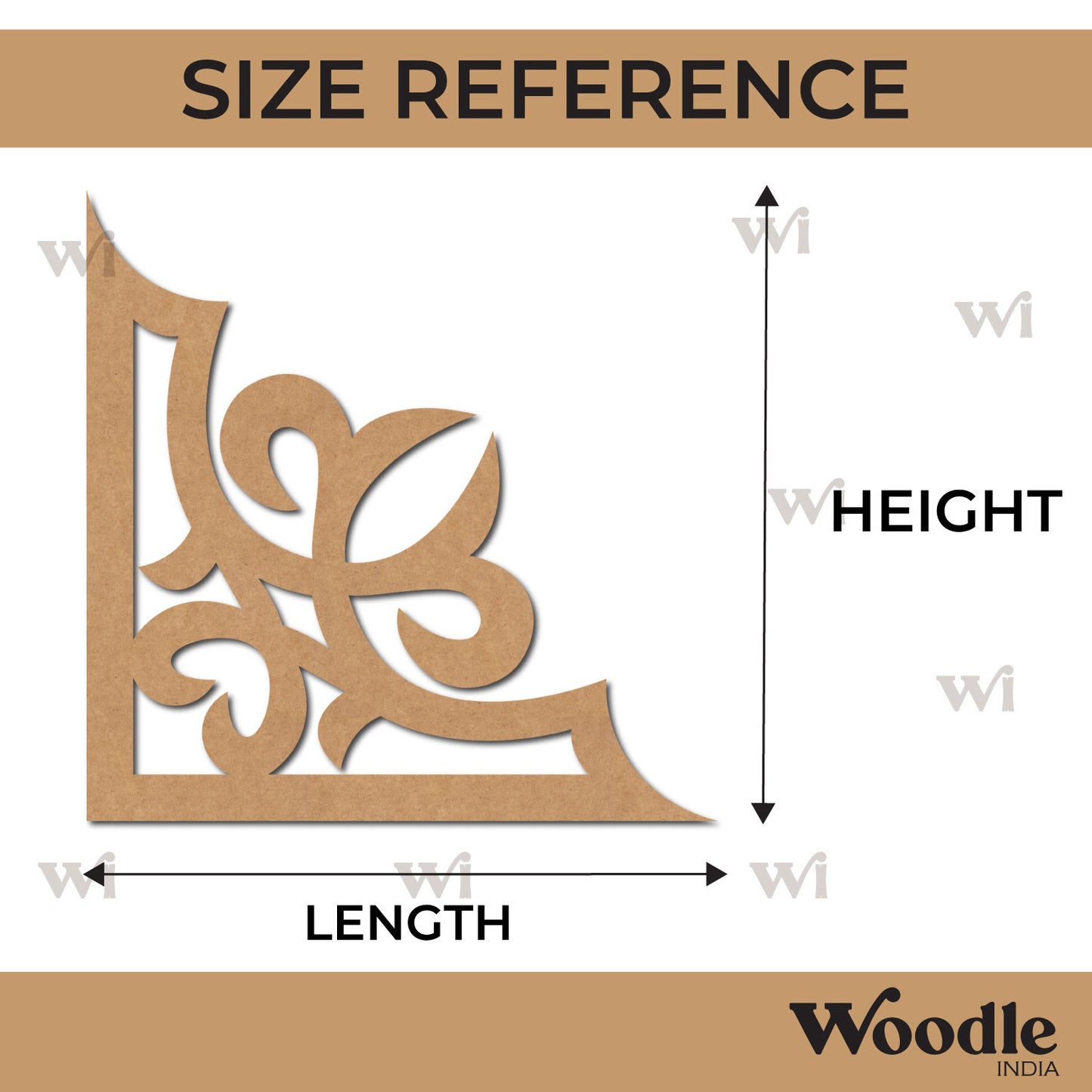 Corner Cutout MDF Design 22