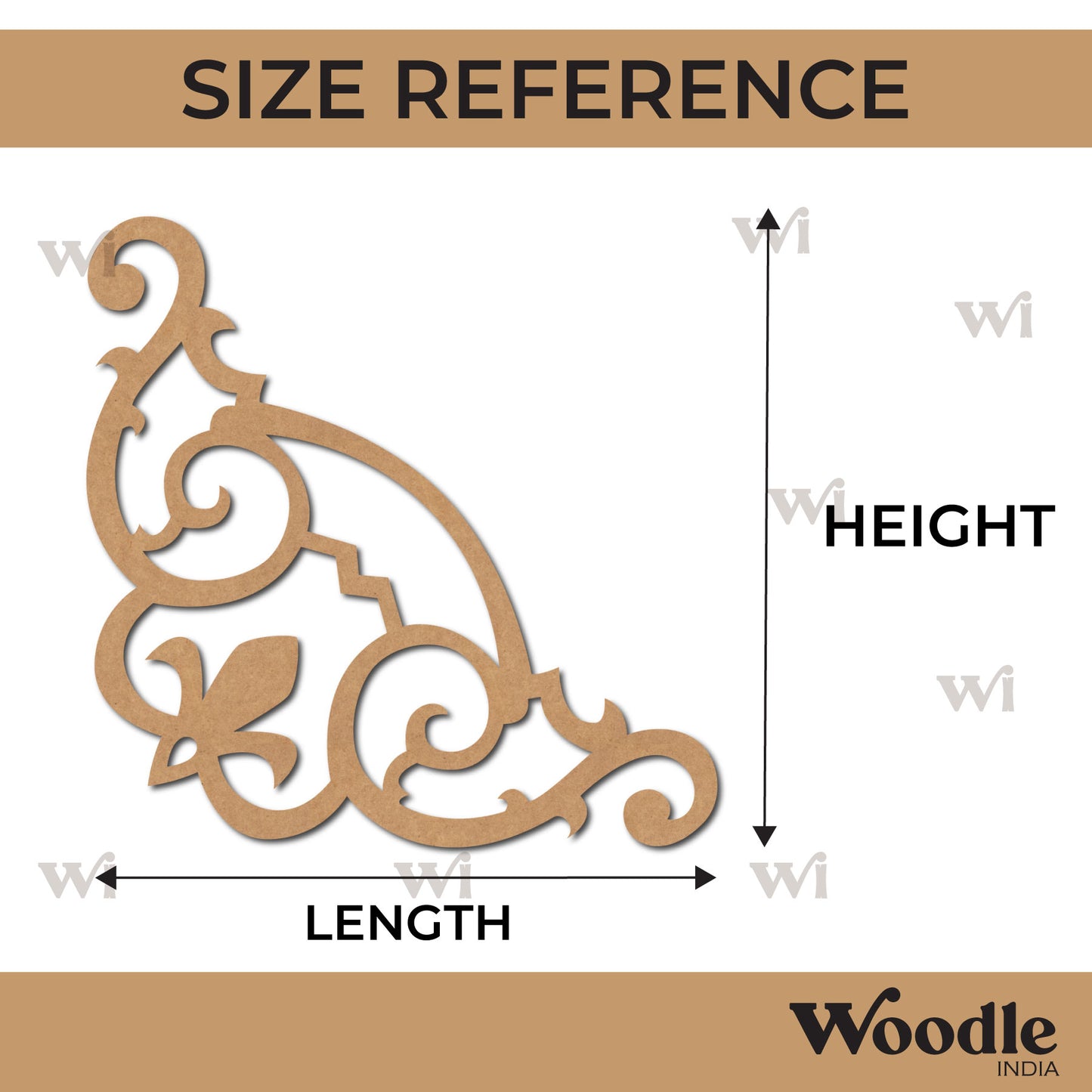 Corner Cutout MDF Design 24