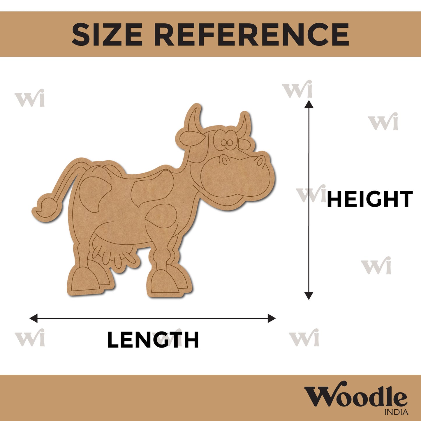 Cow Pre Marked MDF Design 2