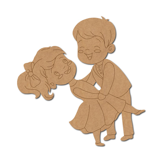 Dancing Couple Pre Marked MDF Design 1