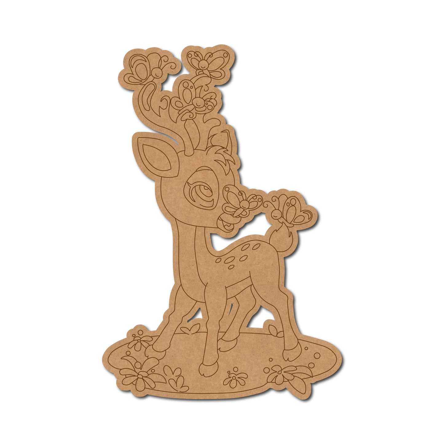 Deer Pre Marked MDF Design 1