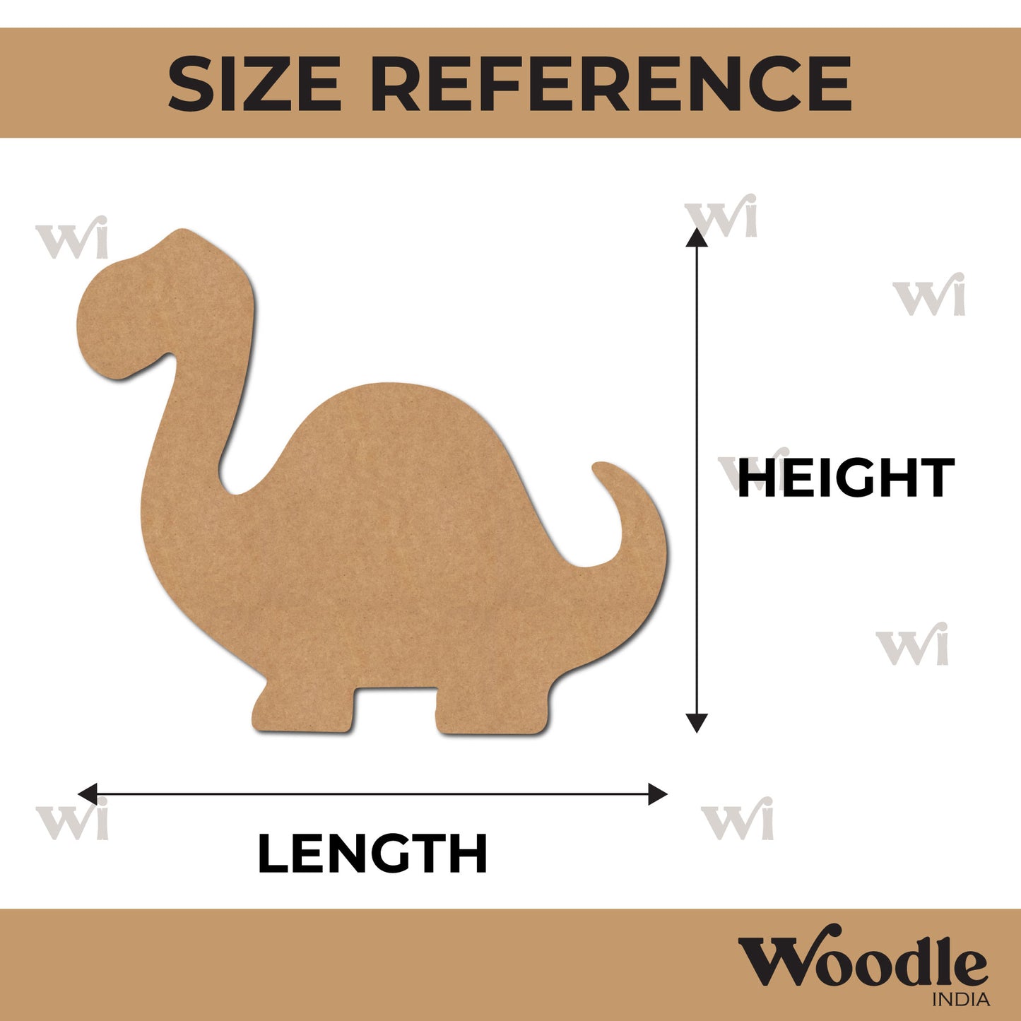 Dinosaur Cutout MDF Design 2